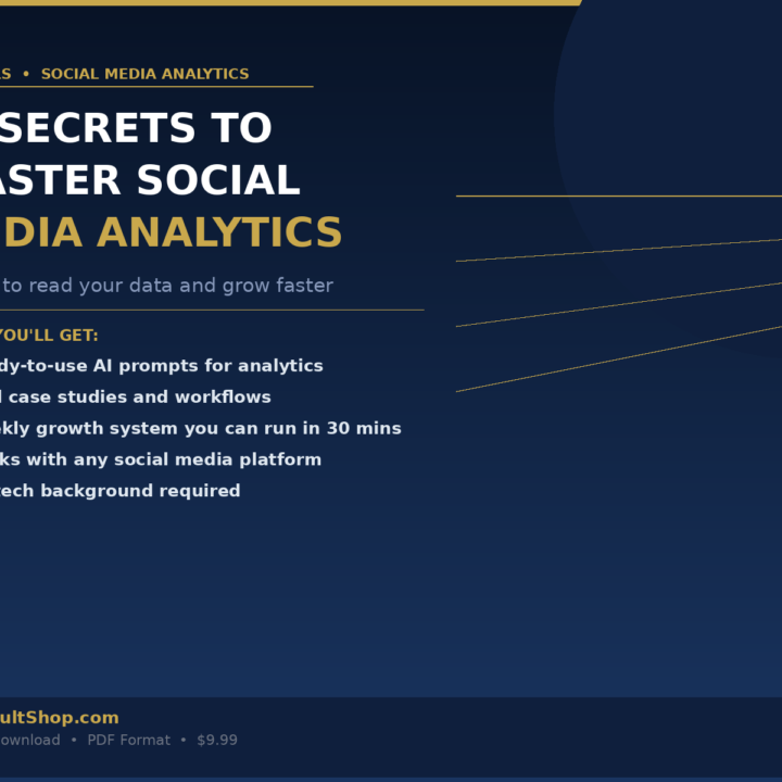 AI Secrets to Master Social Media Analytics cover