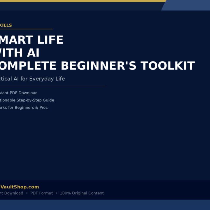 Smart Life with AI – Complete Beginner's Toolkit cover