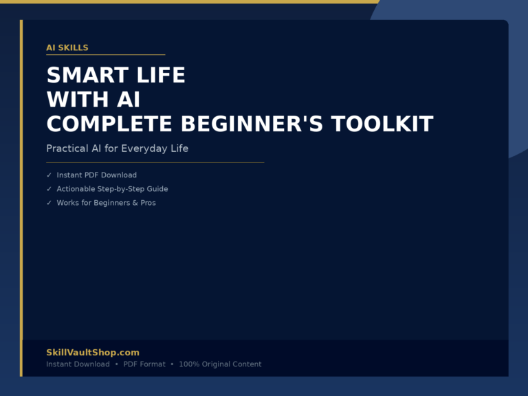 Smart Life with AI – Complete Beginner's Toolkit cover